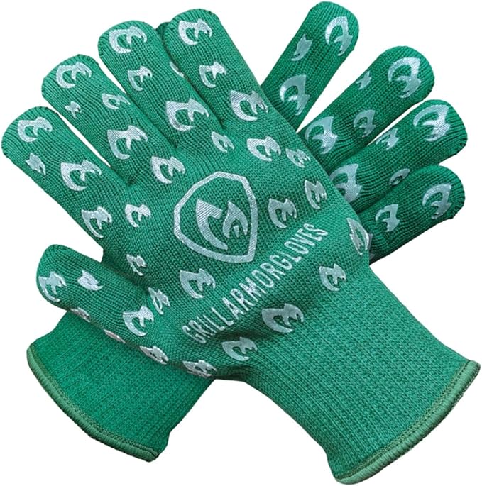 Grill Armor Oven Gloves 932°F Extreme Heat & Cut Resistant Oven Mitts by GrillArmorGloves
