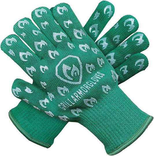 Grill Armor Oven Gloves 932°F Extreme Heat & Cut Resistant Oven Mitts by GrillArmorGloves