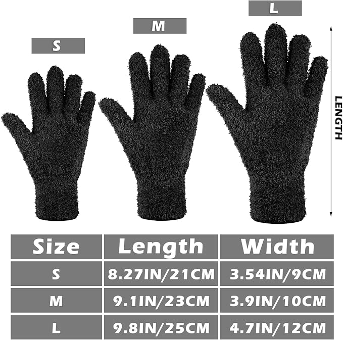 Patelai 3 Pairs Microfiber Plant Dusting Gloves Leaf Cleaning Gloves - Image 3