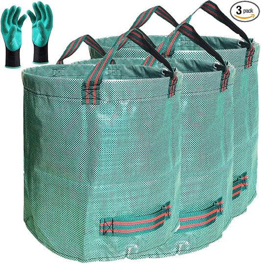 Standard 3-Pack 32 Gallons Yard Garden Bags by TespherCreationsforYardWorkLawnsCarePatioGardeningOutdoorCampingandRVTrips