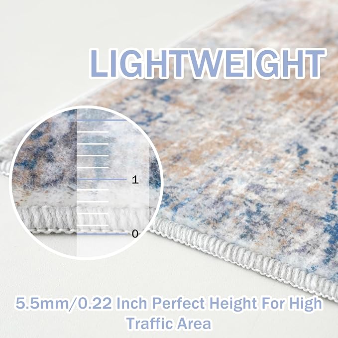 IOHOUZE Abstract Area Rugs 9x12 Ft Washable Large Rugs - Image 5
