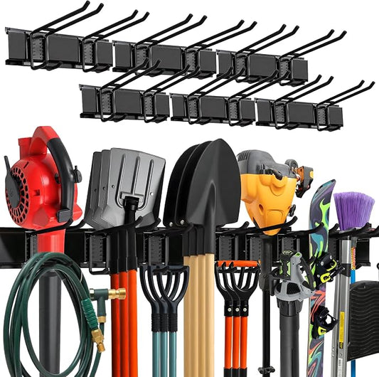 Garage Wall Organizer | 96" Heavy-Duty Tool Storage Rack | Adjustable by Tidyme