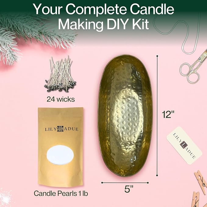 LILY LADUE Sand Candle Kit - 1Lb/16Oz Pearled Candles Sand and Wicks - Image 2