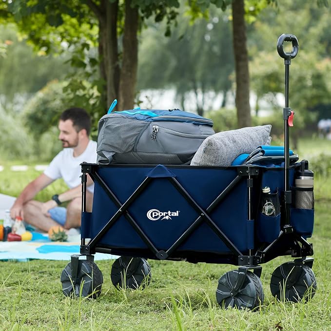 PORTAL Heavy-Duty Folding Wagon Cart, Large Collapsible Utility Wagon - Image 7