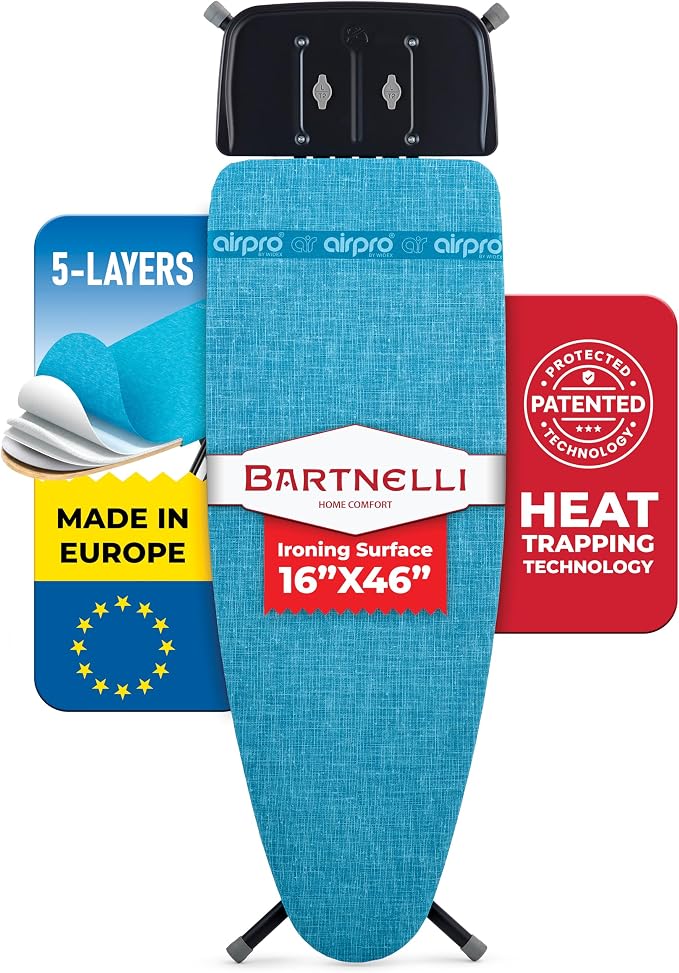 Bartnelli Next-Generation Innovative Wooden Top Ironing Board, by Bartnelli