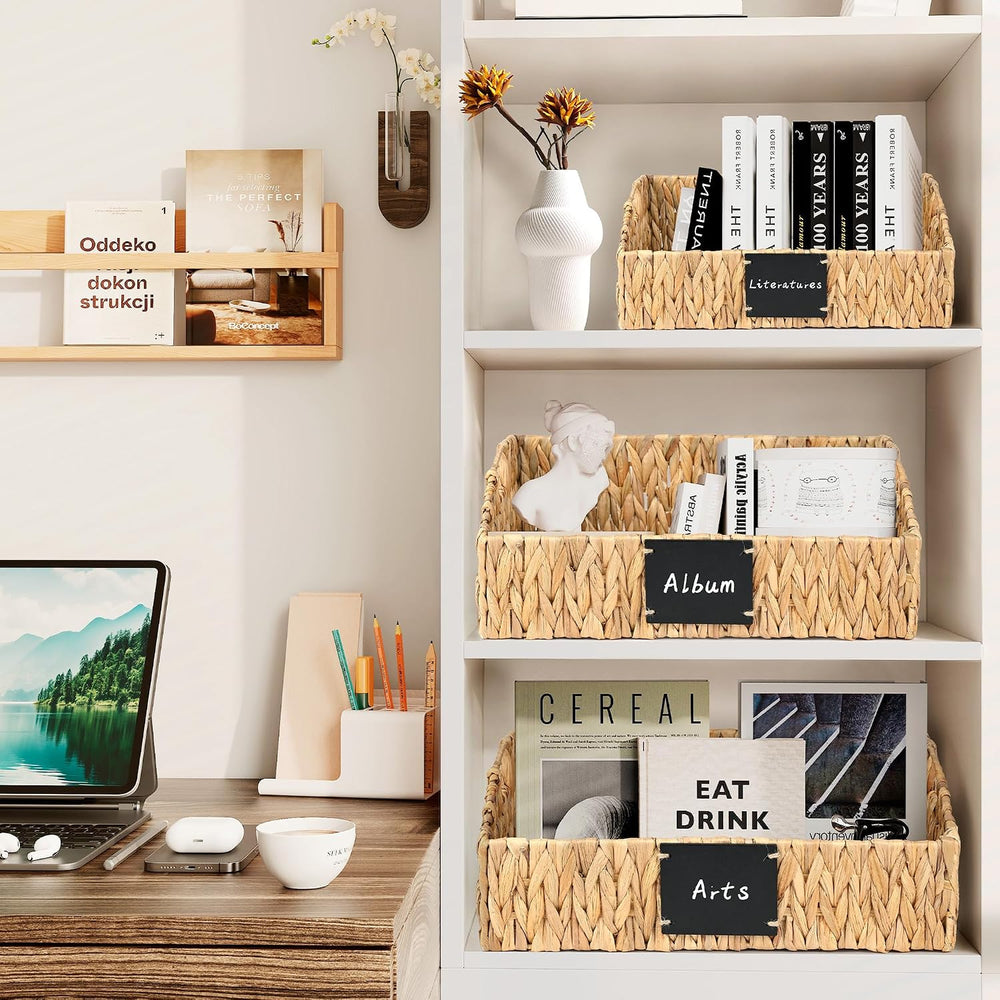 Woven Kitchen Basket for Organizing, Storage Bins for Shelf