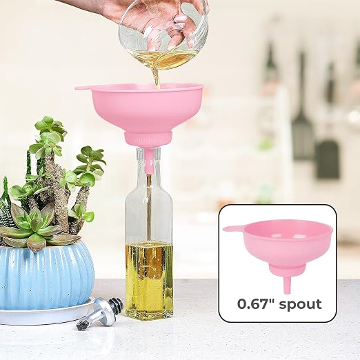 Wide Mouth Kitchen Funnel, Food Grade Plastic Cooking Canning Funnel - Image 7