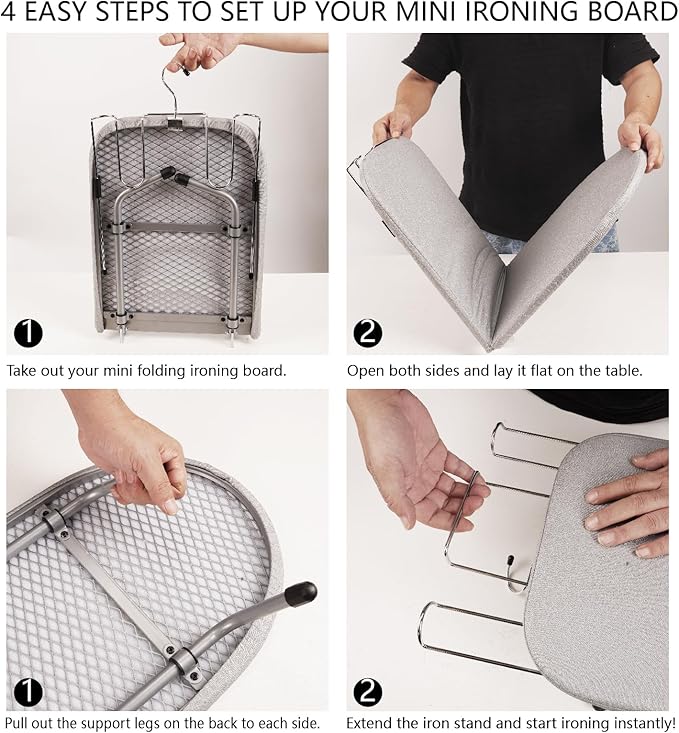 Metal Tabletop Ironing Board - Image 5