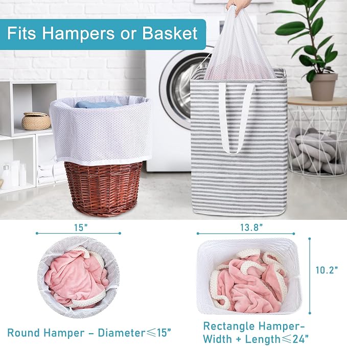 Polecasa Extra Heavy Duty Large Diamond Mesh Laundry Bags - Image 6