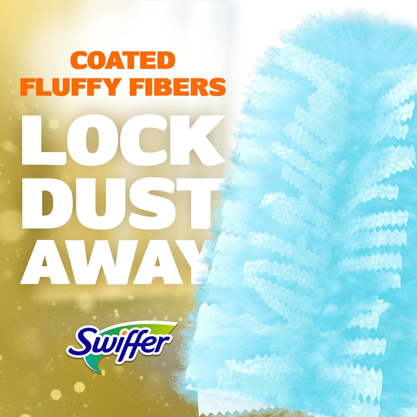 Dusters Refill for Cleaning, Feather & Microfiber Duster Disposable Alternative, for Dusting Furniture, Blinds, Ceiling Fans, Walls, Helps Remove Allergens, New Lemon Scent, 18ct
