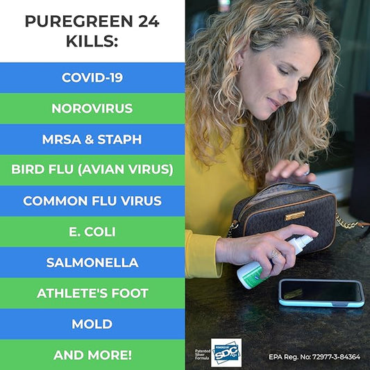 PureGreen24 Safe & Effective Disinfectant. Kills Deadly Germs including RSV - Image 2
