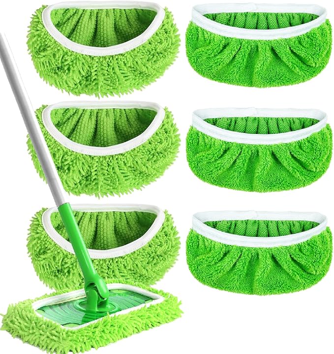 Reusable Microfiber Mop Pads Washable Wet Pads Compatible by Cleanwithoutthehassle