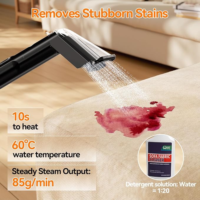 Portable Carpet and Upholstery Spot Cleaner Machine, Instant Heating Carpet - Image 4