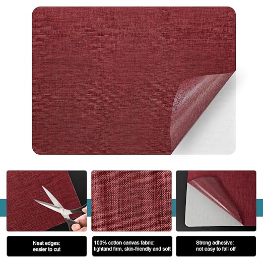 J.CARP 2Pcs Linen Repair Patches, Large Self-Adhesive Fabric Patch - Image 3