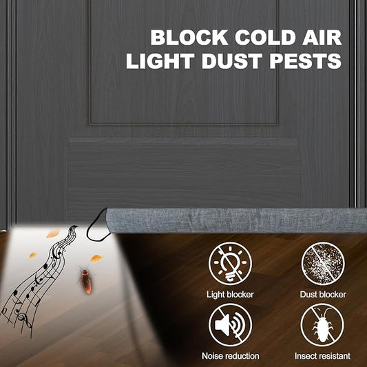 QUOLIX Triangle Under-Door Draft Stopper, Weighted Weather Stripping - Image 2