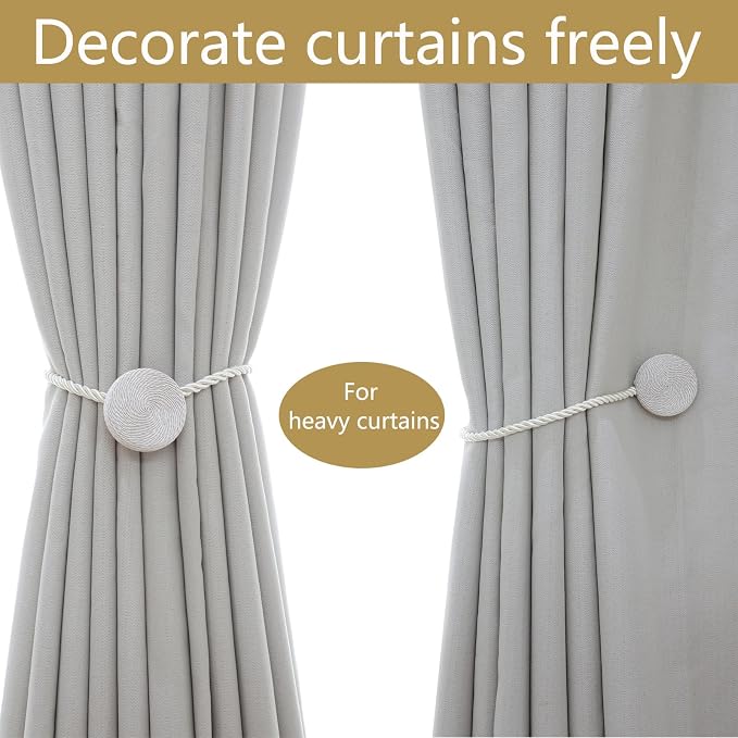 Magnetic Curtain Tiebacks - 12mm Magnetic Tie Backs - Image 5