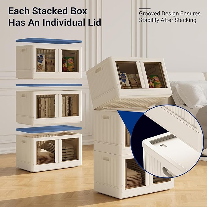 FLEXIMOUNTS 152 QT Stackable Storage Bins - Image 4