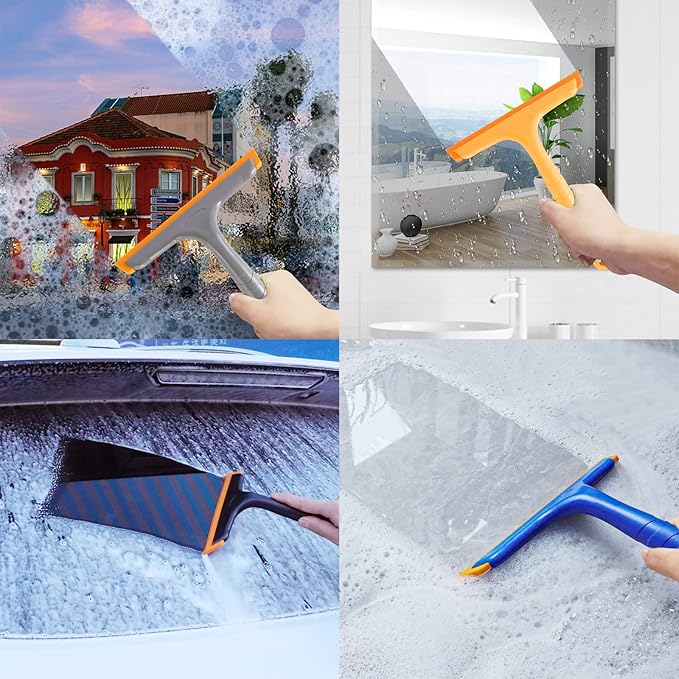 Shower Squeegee for Glass Doors, Bathroom Squeegee for Shower, Window Squeegee - Image 2