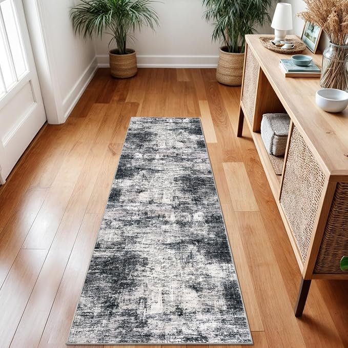 IOHOUZE Abstract Runner Rug 2x7 Ft Washable Runners - Image 2