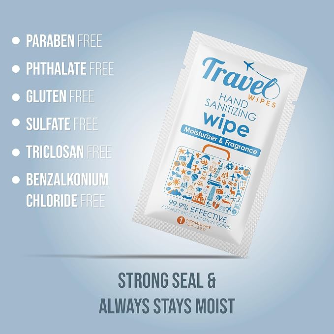 Hand Sanitizing Travel Wipes – 30ct Individually Wrapped | Fresh Citrus Scent - Image 7