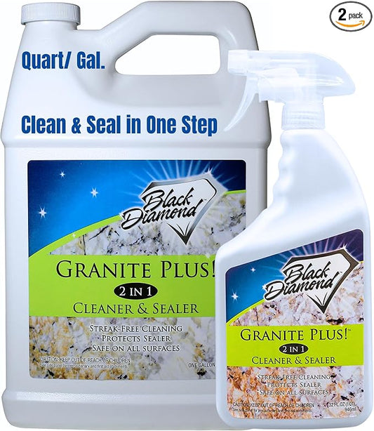 Black Diamond Stoneworks GRANITE PLUS! 2 in 1 Cleaner & Sealer by BlackDiamondStoneworks