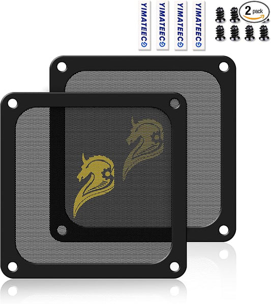 140mm Fan Filter PC Dust Filter Computer Fan Grills Dust Mesh Magnetic Frame PC by YIMATEECO