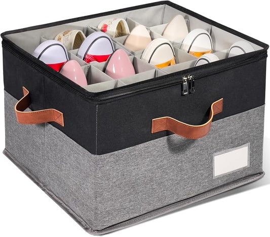 1 Pack Shoe Organizer for Closet, Adjustable Shoe Box Storage Containers by JHHBHV