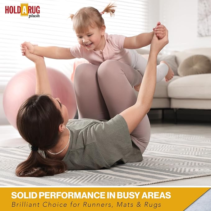 Hold-a-Rug Plush 2' x 14' Nonskid, Nonslip Rug Pad, Reversible Gripper - Image 6