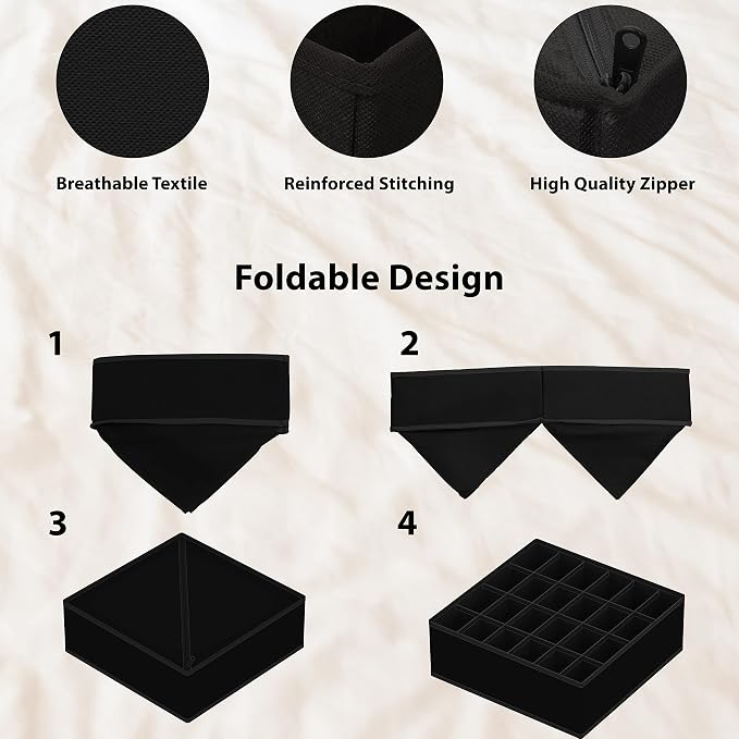 Simple Houseware 4-Pack Drawer Organizer Set - Image 5