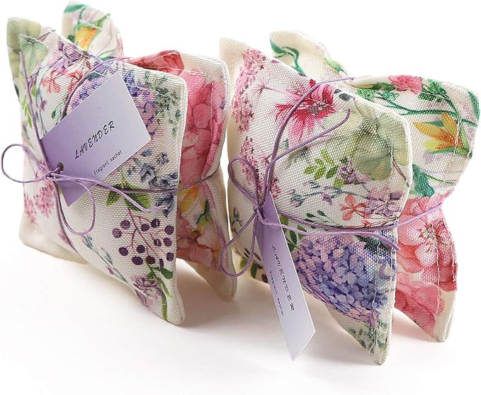 AUCUDA 4 Packs Lavender Scented Sachets Bags by Aucuda