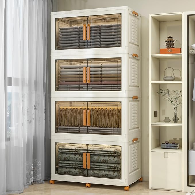 4 Tier Extra Large Stackable Storage Bins by Unknown