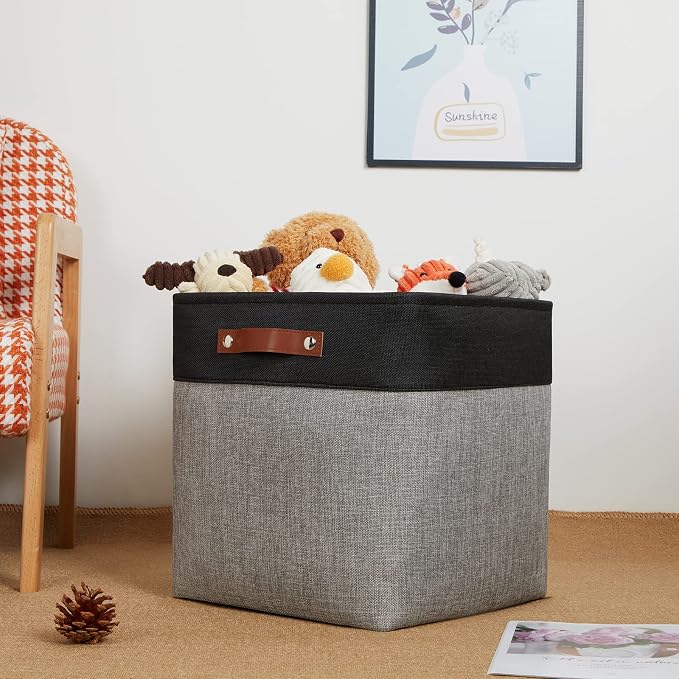 DULLEMELO Storage Bins for Organizing, Closet Storage Baskets for Gift Empty - Image 3