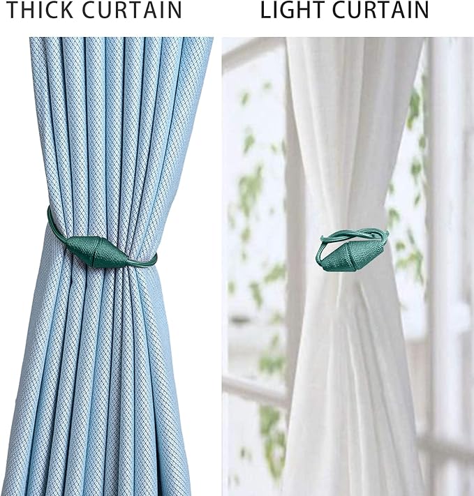 2 PCS Magnetic Curtain Tiebacks, European Style Convenient Drape Tie Backs - Image 5
