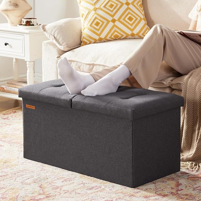 HAUSFRAU - 30 Inches Storage Ottoman Bench - Image 6