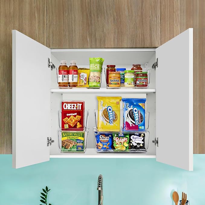Sorbus Stackable Storage Bins Open Front - Image 4