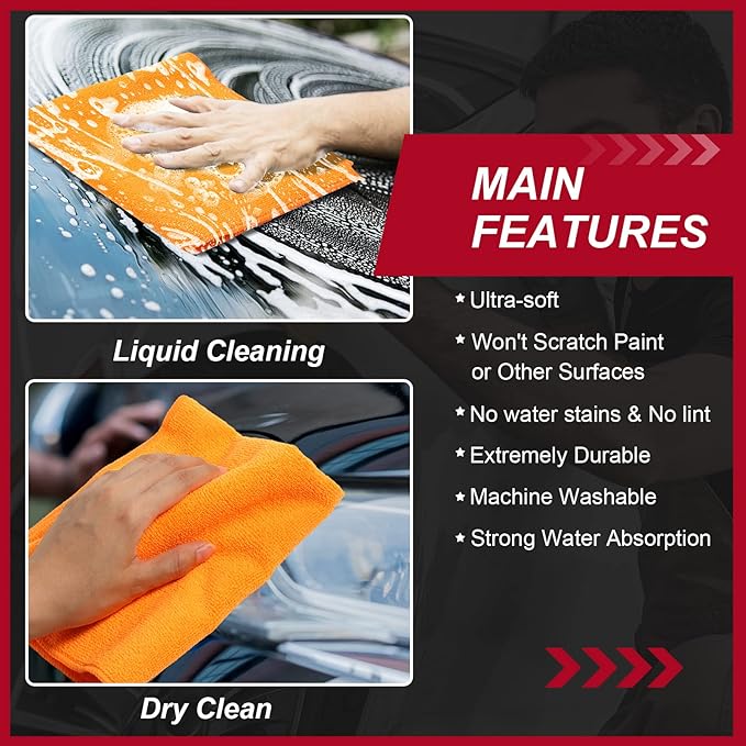 200 Pcs Microfiber Cleaning Cloth 16x16 Inch Microfiber Towels - Image 4