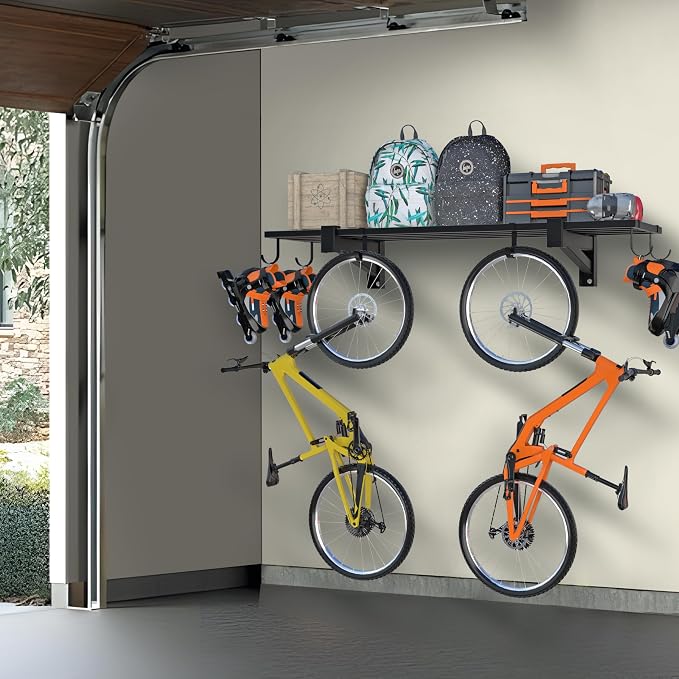 1-Pack Garage Wall Shelving, Heavy Duty Garage Storage Shelves, Wall Mounted - Image 6