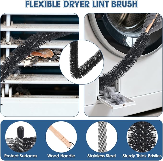 Universal Dryer Vent Cleaner Kit Compatible - Image 6