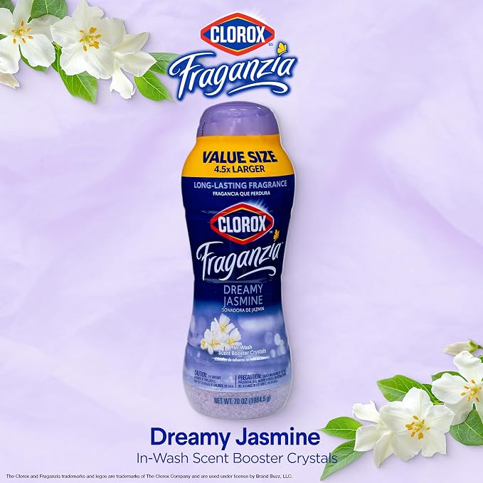 Clorox Fraganzia Laundry Scent Booster Crystals in Dreamy Jasmine Scent - Image 3