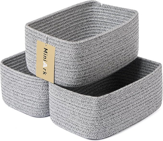 Small Storage Baskets for Organizing | Closet Organizer Bins | Shelf Toy Basket by MiniArkStorageBasketsHome