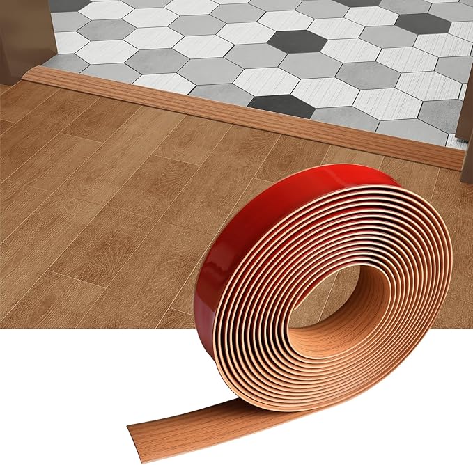 Floor/Door Flat Transition Strip & Self Adhesive Floor Vinyl Floor Edge Trim by HJHUAJ