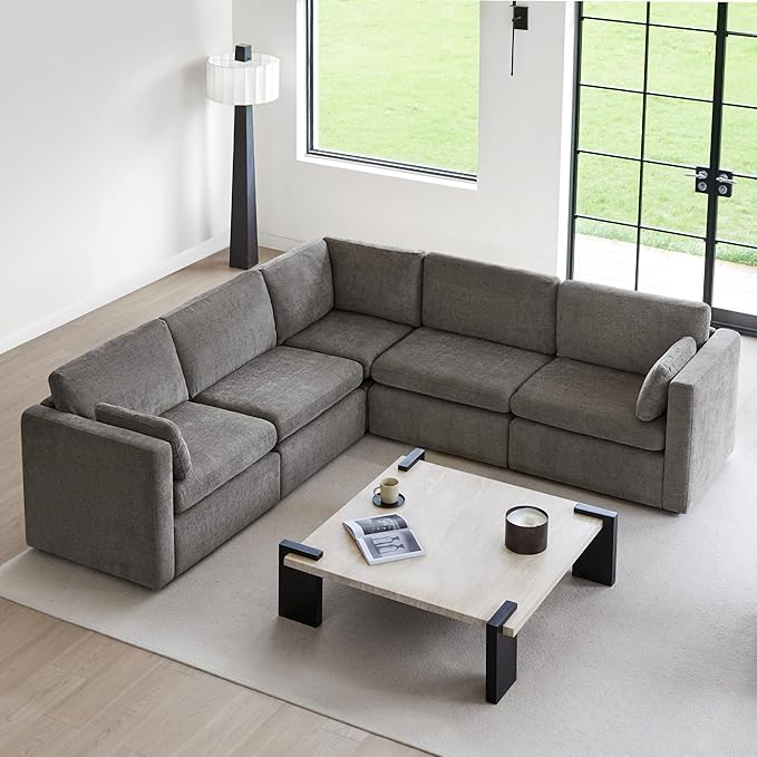 CHITA Oversized Modular Sectional Fabric Sofa Set, FSC Certified Extra Large 5 by CHITALIVING