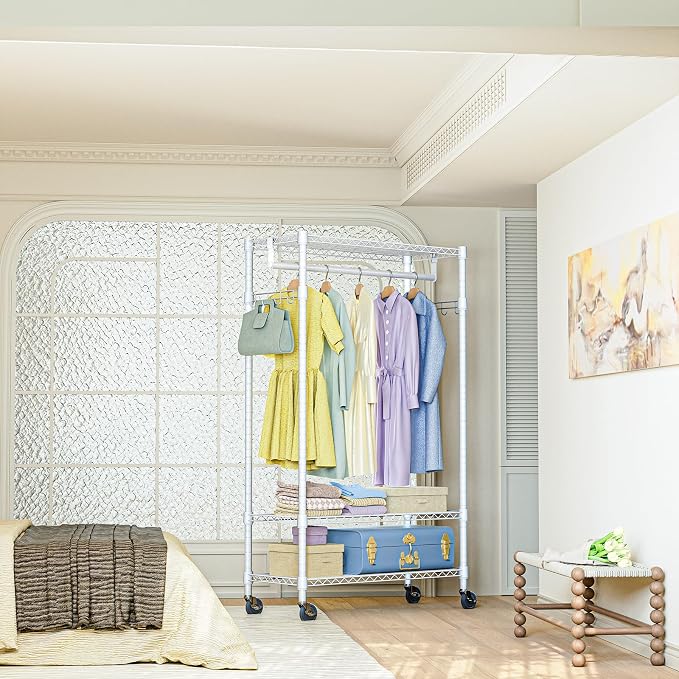 IZEUK Heavy Duty Rolling Garment Rack - Image 6