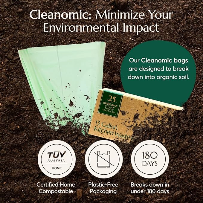 Cleanomic Compostable* Trash Bags - Image 4