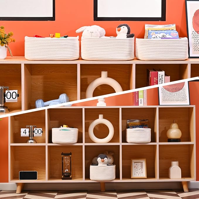 Small Storage Baskets for Organizing, Organizing Baskets for Shelves, Small - Image 6