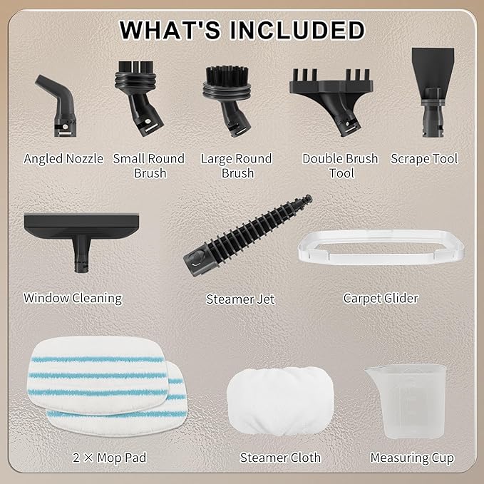 Steam Mop Cleaner, GONGNAR All-in-one Powerful Handheld Steam Cleaner - Image 9