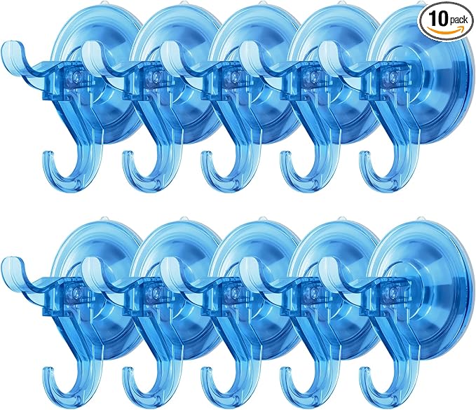 Antimbee Suction Hooks, 10 Pack Reusable Hangers, Removable Small Suction Cups by Antimbee