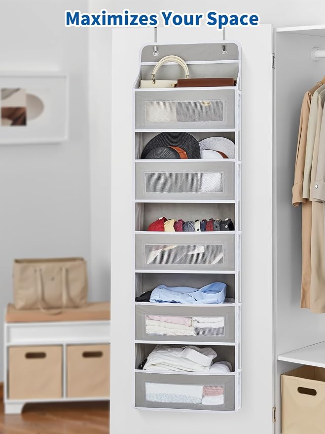 JARLINK Over The Door Organizer, 5 Shelf Door Hanging Organizer - Image 6