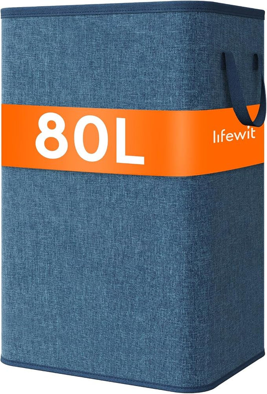 Lifewit 80L Large Tall Laundry Hamper, Collapsible Laundry Basket by Lifewit