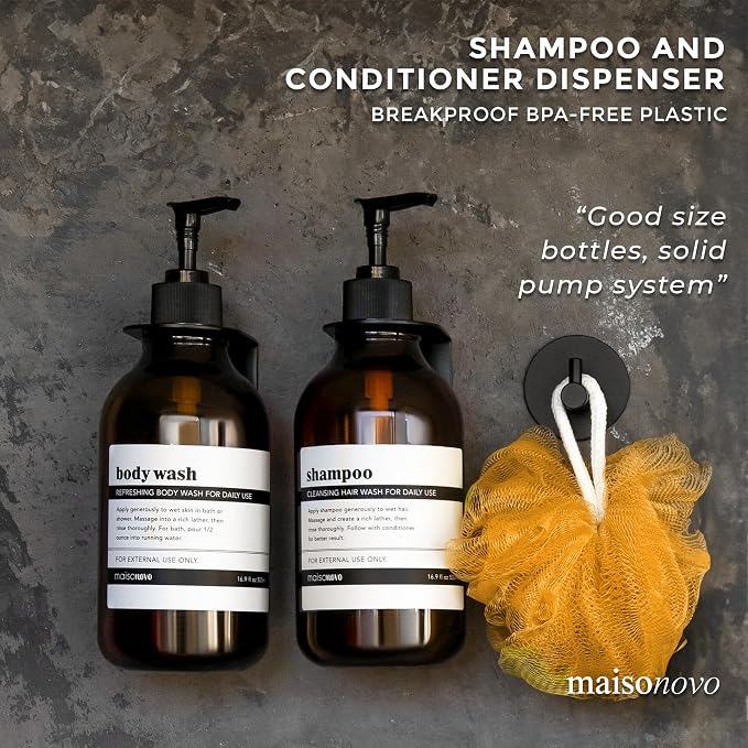 MaisoNovo Shampoo and Conditioner Dispenser - Image 3